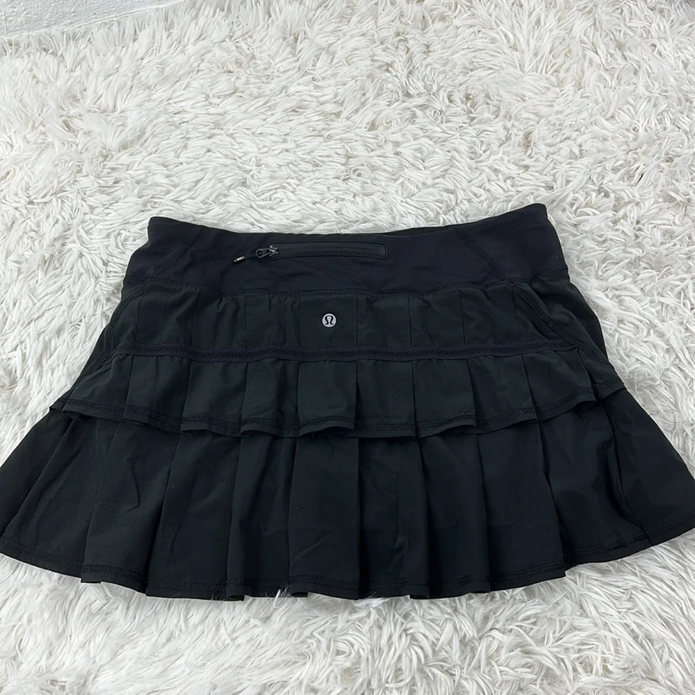 Lululemon Run: Pace Setter Skirt Black - Picture 7 of 9